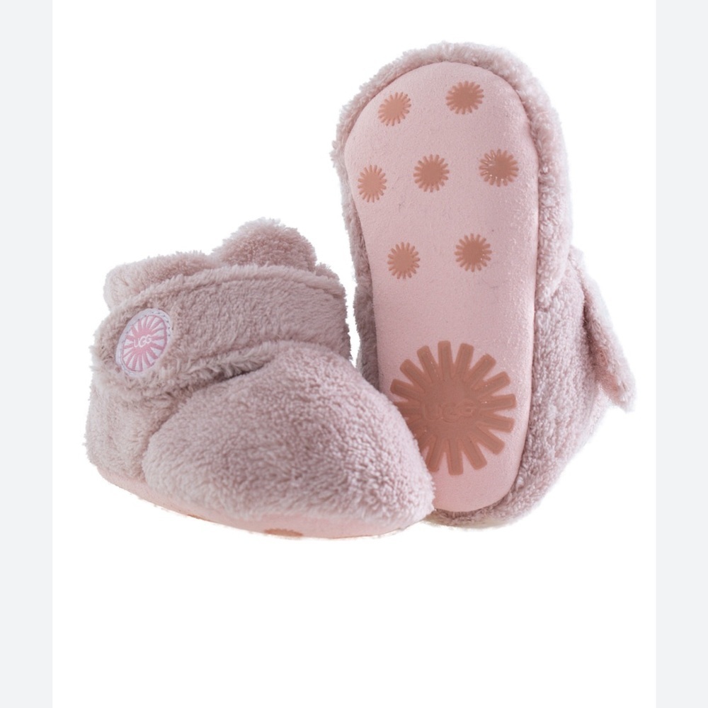 Pink Fuzzy Baby Booties Uggs